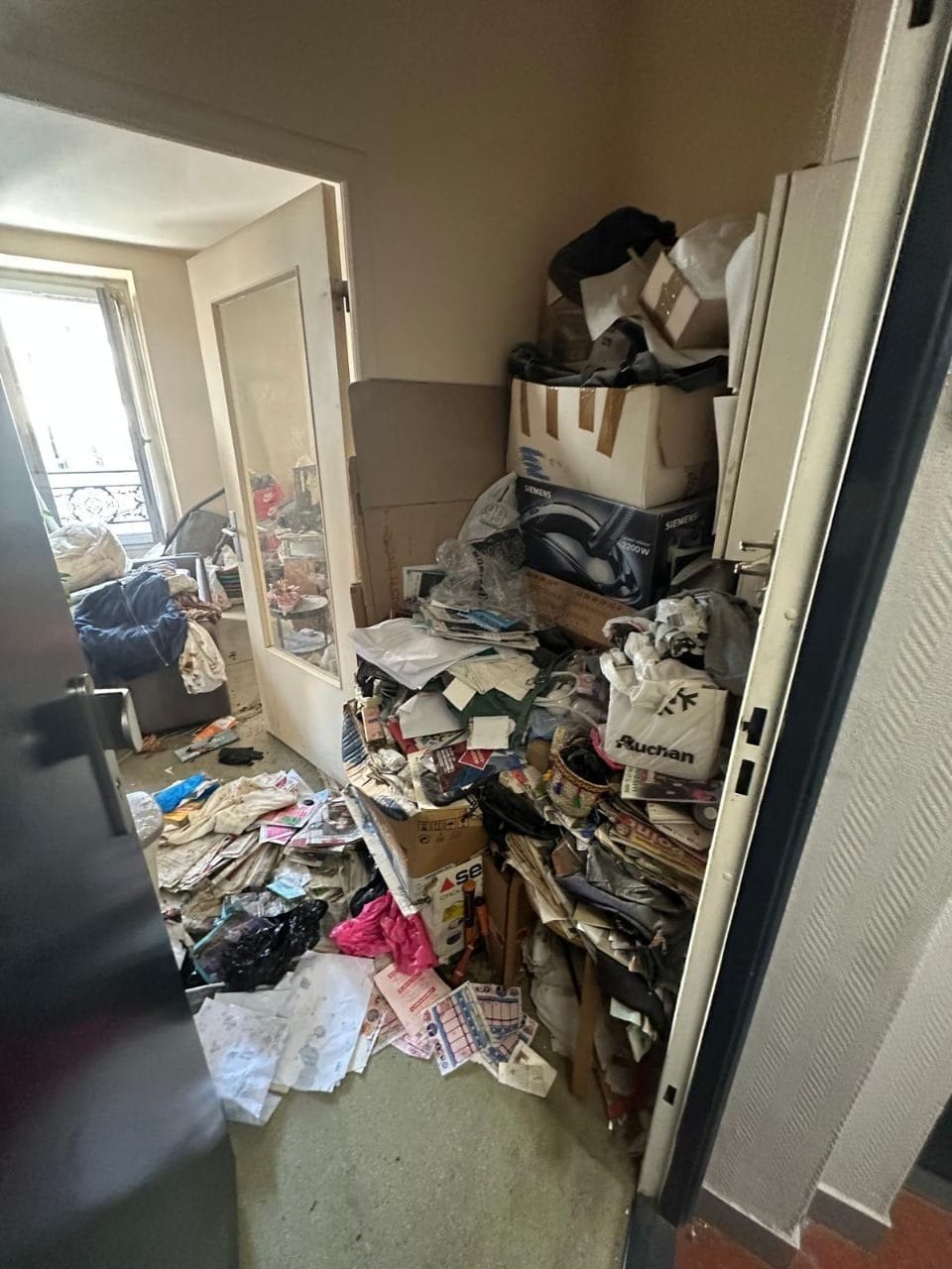 Service débarras client satisfait